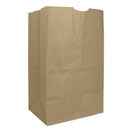 General Paper Bags, 57 lbs Cap, No 20 Squat, 8.25"Wx5.94"Dx13.38"H, Kraft, PK500 30921